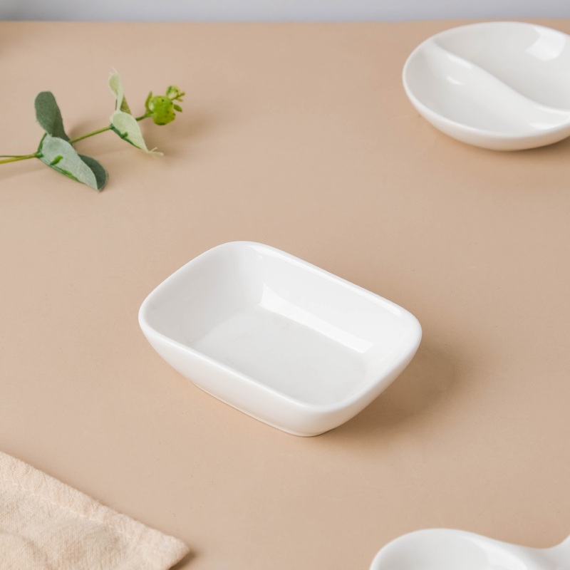 Serena Lily White Ceramic Dessert Plate