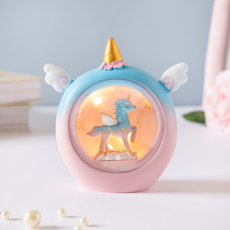 Unicorn Night Lamp Showpiece Blue