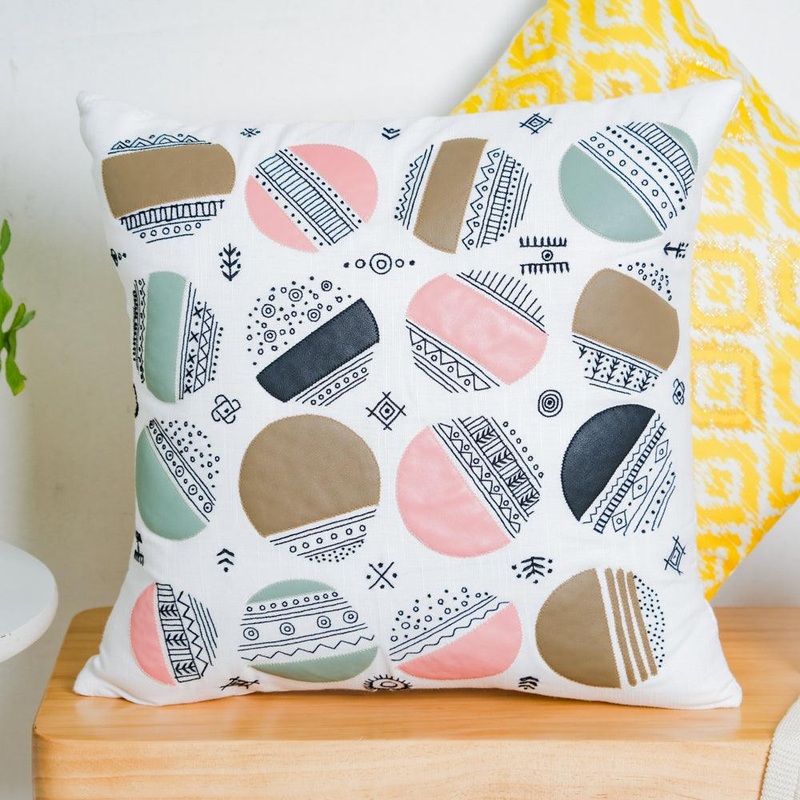 Abstract Circles Cushion Cover 16 inch