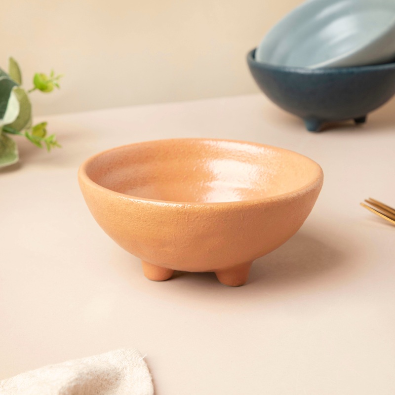 Peach Dessert Bowl With Legs 100 ml