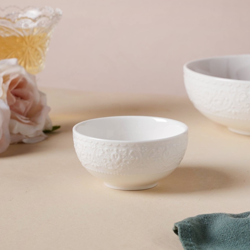Serena Pearly White Dip Bowl 100 ml