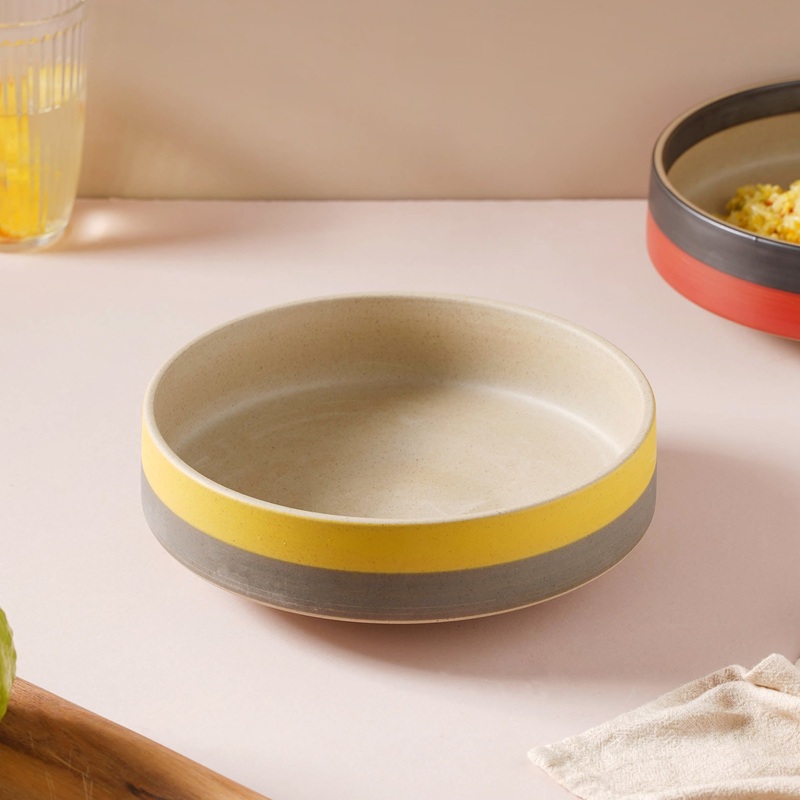 Soboku Serving Bowl Yellow 8 Inch 1.1 L