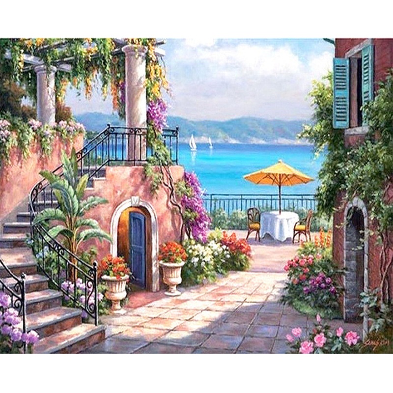 Amalfi Painting By Numbers DIY Kit