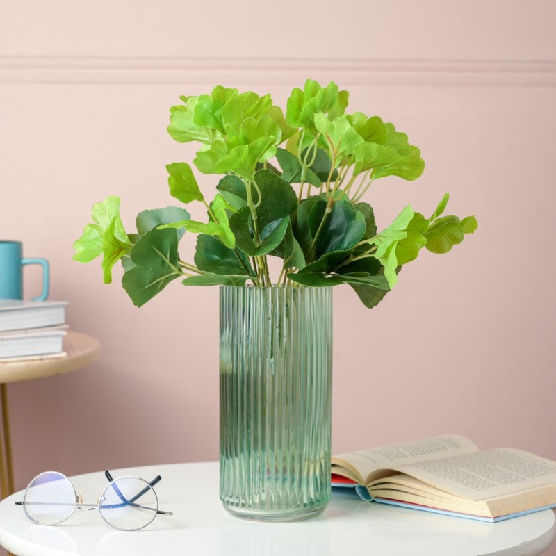 Artificial Decorative Ginkgo Biloba Leaves Set of 2