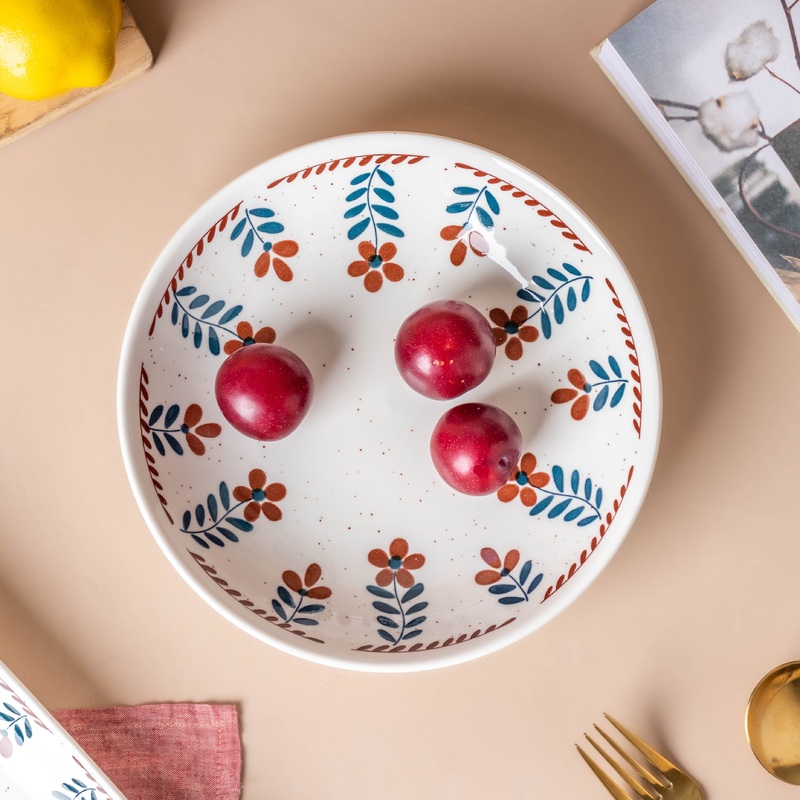 Carmella Floral Ceramic Pasta Plate