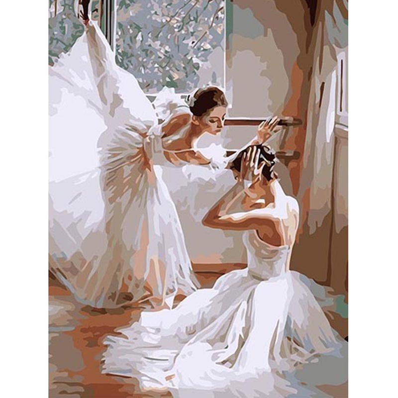 Elegant Ballet Dancers DIY Paint By Numbers Kit