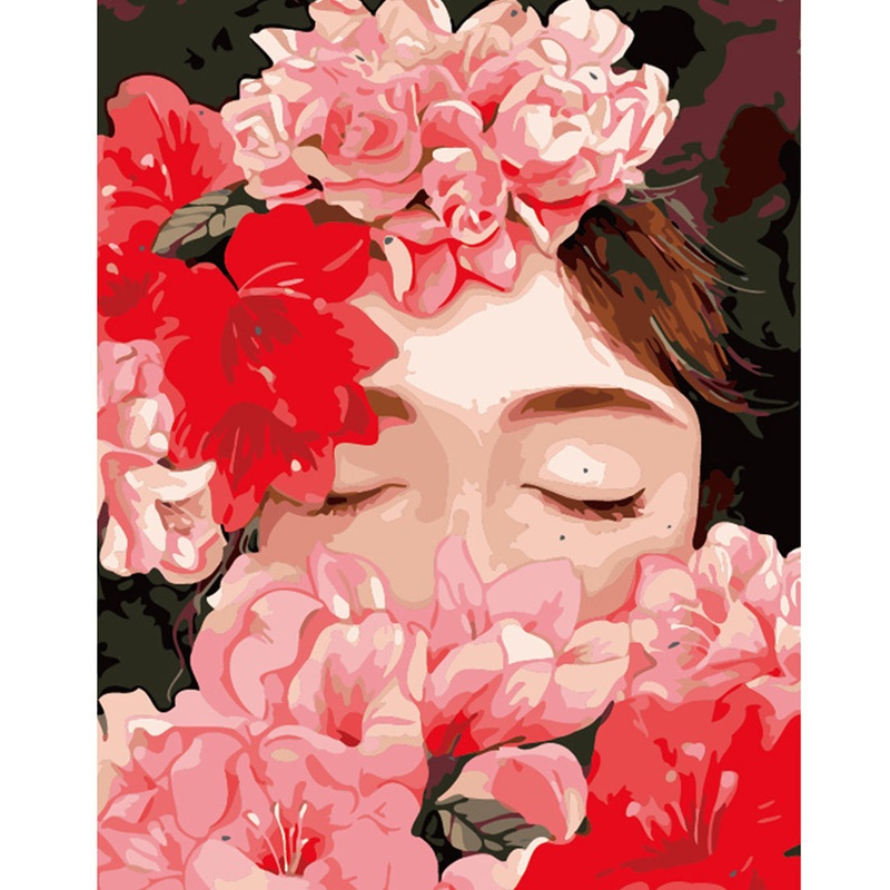 Floral Serenity DIY Paint By Numbers Kit