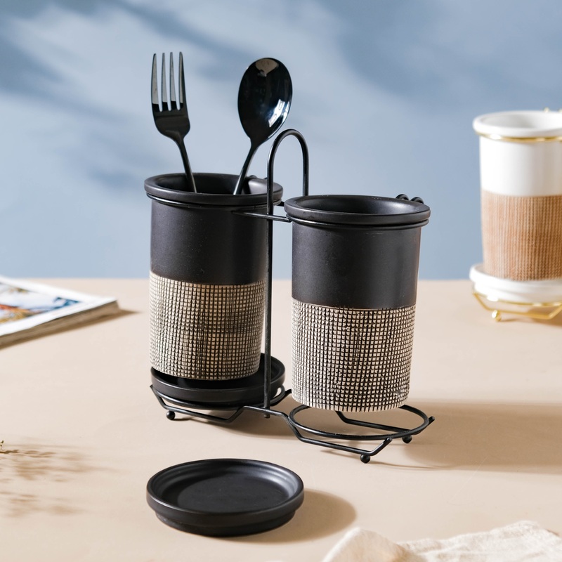 Gemini Twin Tumbler Set Of 2 Black