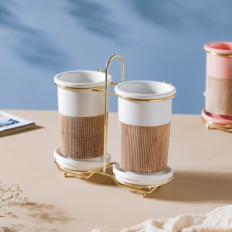 Gemini Twin Tumbler Set Of 2 White