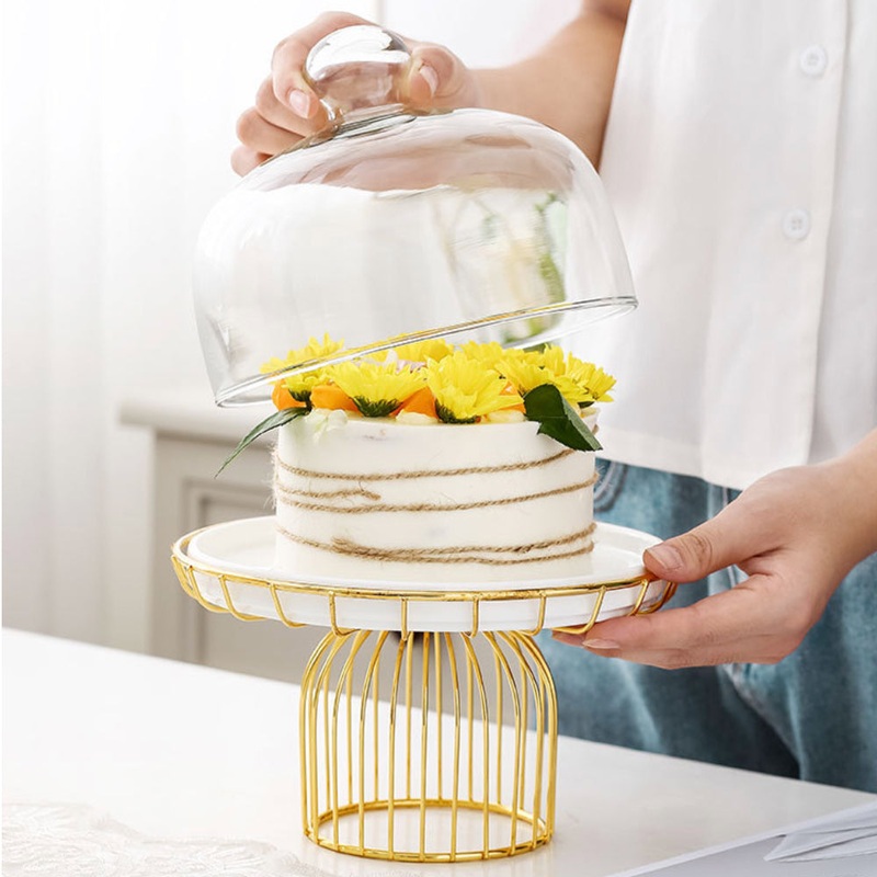 Metallic Cake Stand 11 Inch