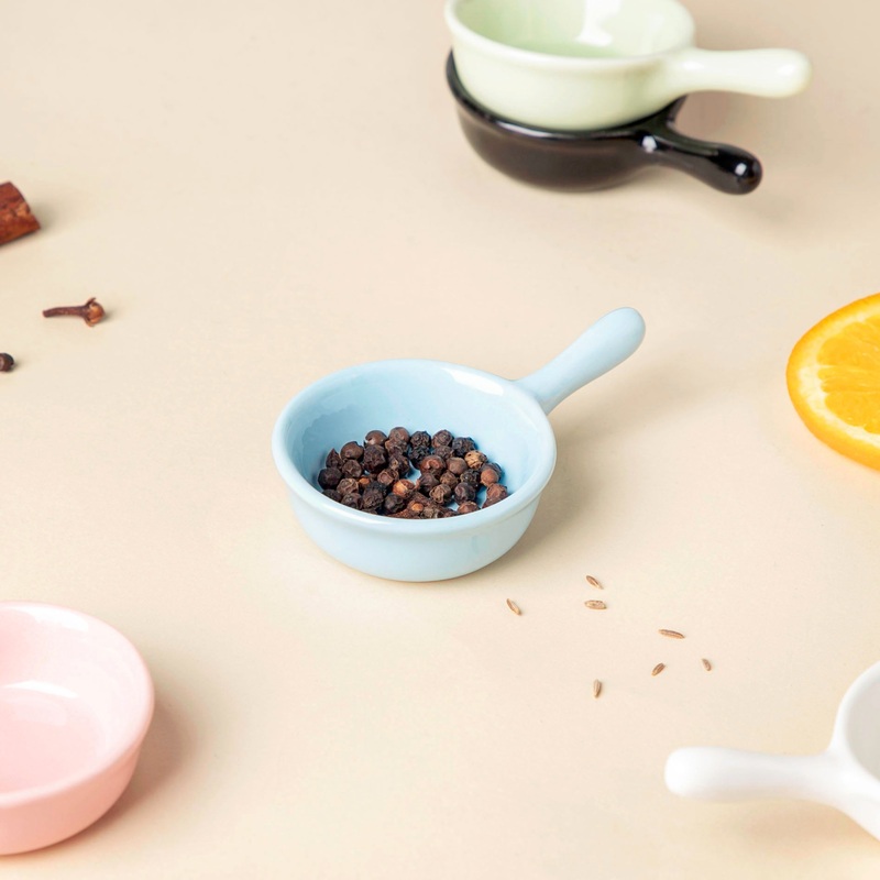 Munch Mania Dip Bowl With Handle Blue 30 ml