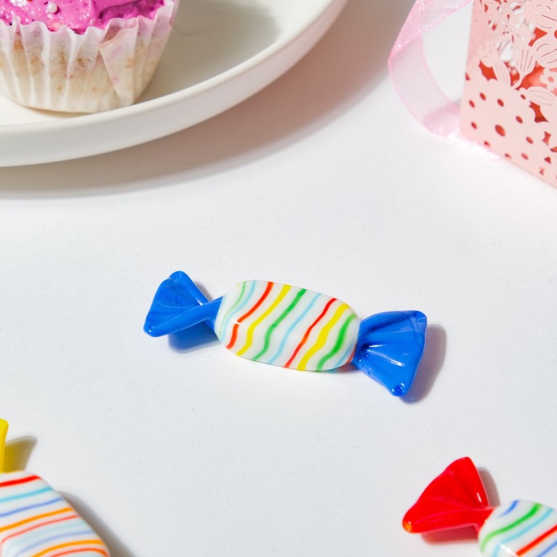 Sweet Candy O' Mine Blue Glass Decor