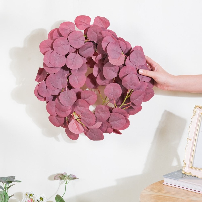 Decorative Eucalyptus Leaf Vine Purple