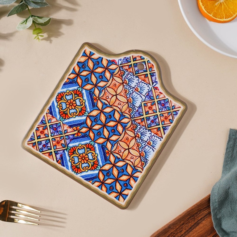 European Vibrant Traditional Trivet 7 Inch