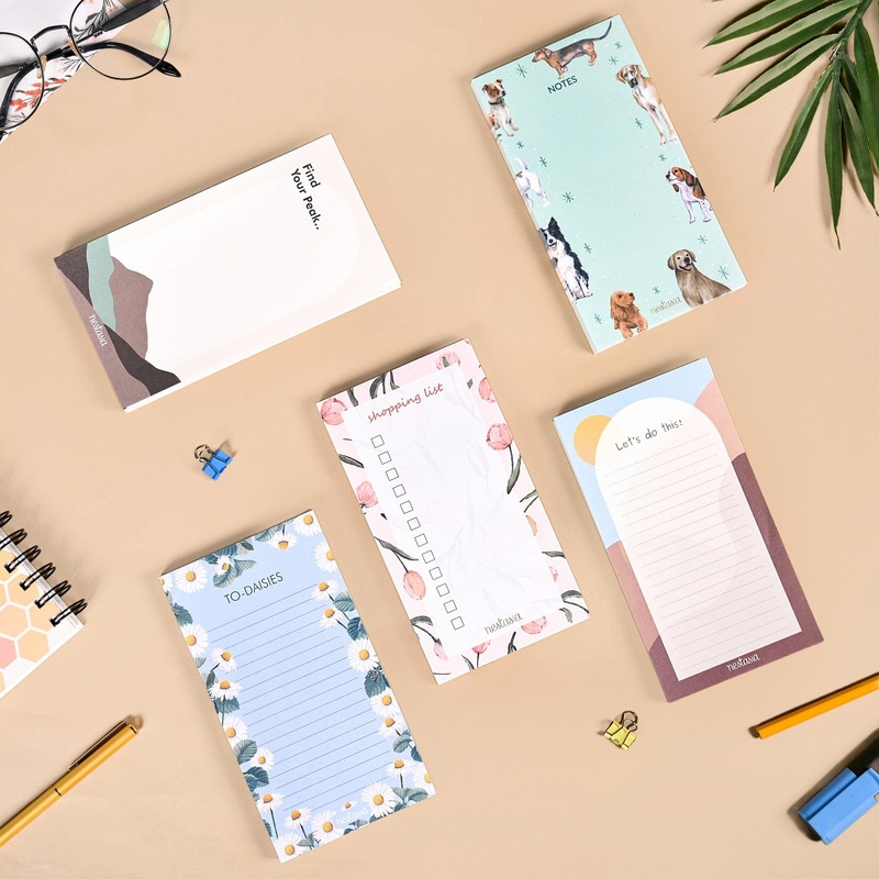 MemoMate Notepads With Tear Off Sheets Set Of 5