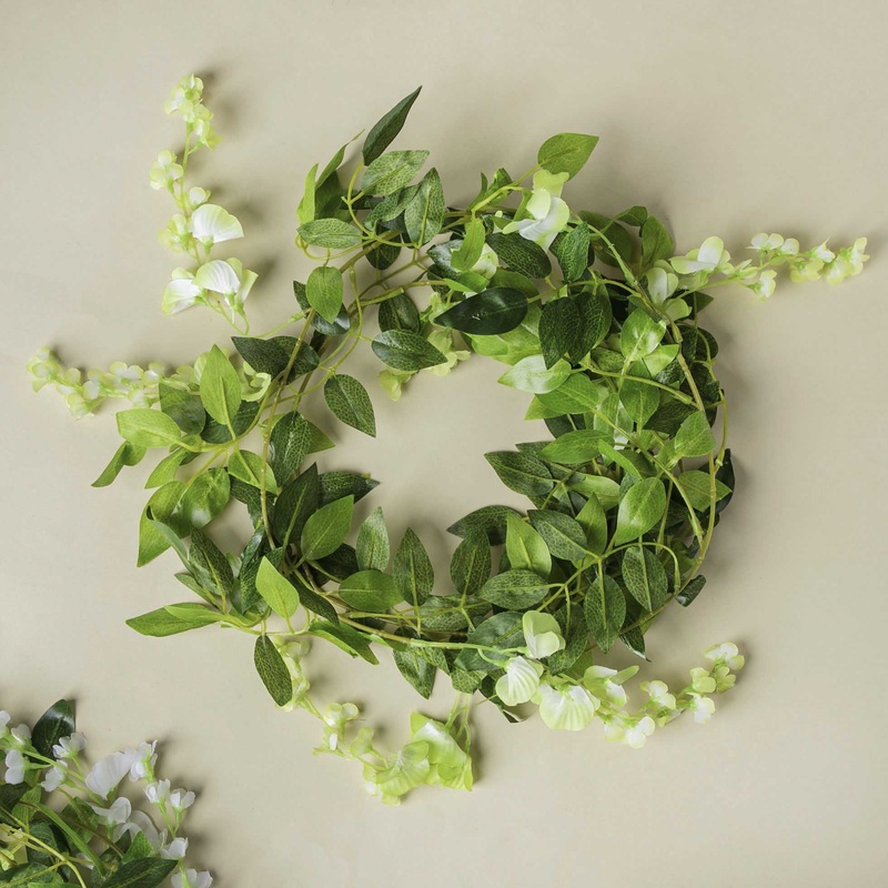 Party Floral Decor Vine White