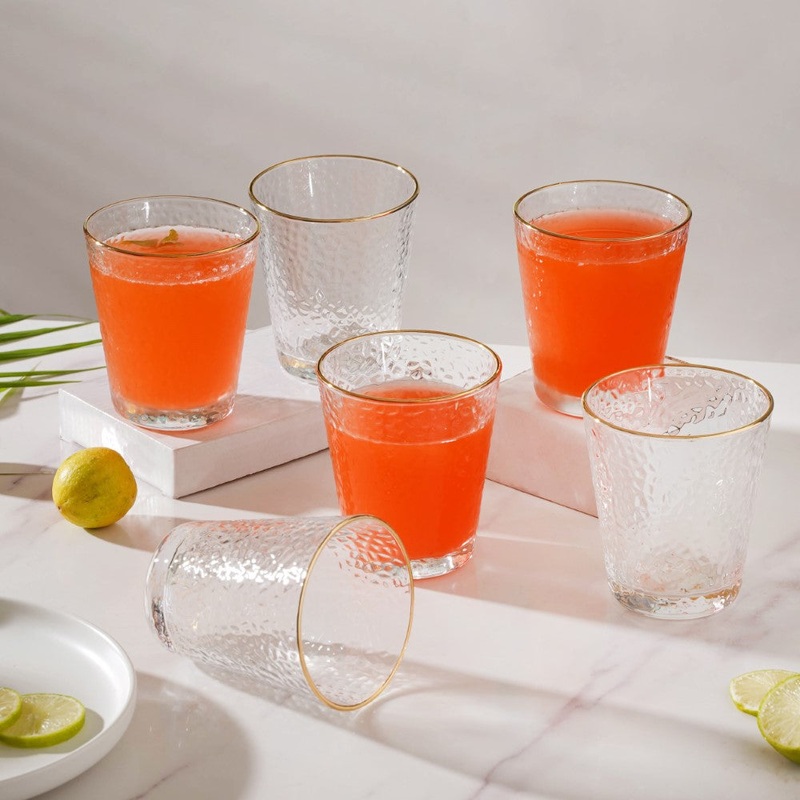 Pebble Textured Short Tumbler Set Of 6 250 ml