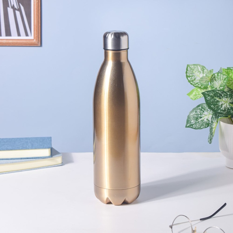 Stainless Steel Water Bottle Gold 1000ml