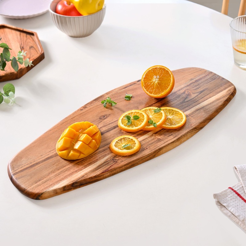 Long Organic Wooden Platter
