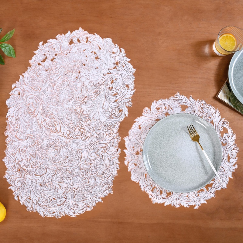 Rose Luxe Round Tablemat Set Of 6