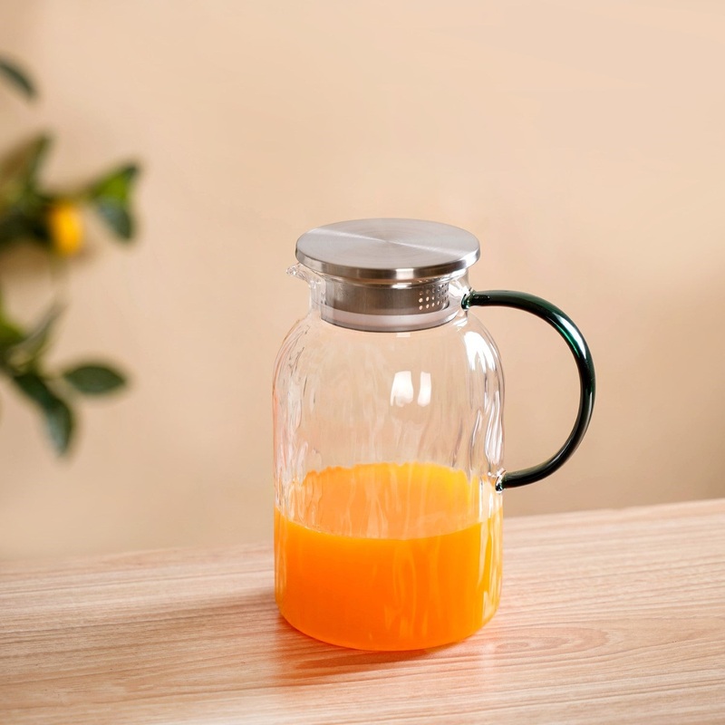 Tree Bark Texture Glass Jug 1550ml