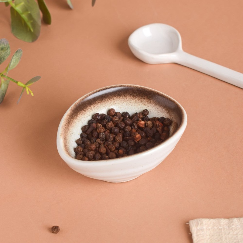 Cavern Clay Ceramic Dip Bowl White 50ml