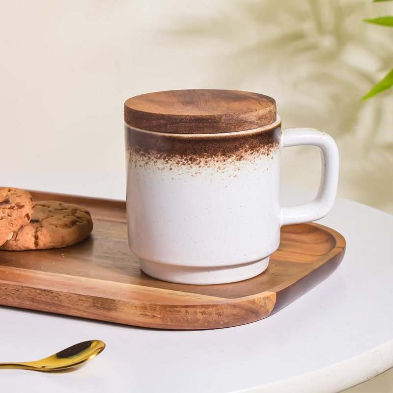 Cavern Clay Mug With Lid White 250 ml