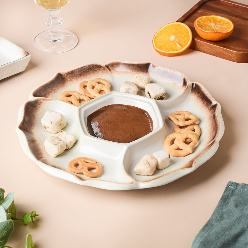 Cavern Clay Sectioned Party Platter