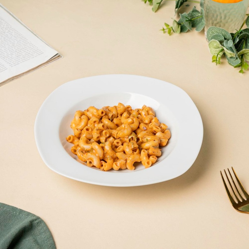 Ceramic Pasta Plate White 8.5 Inch