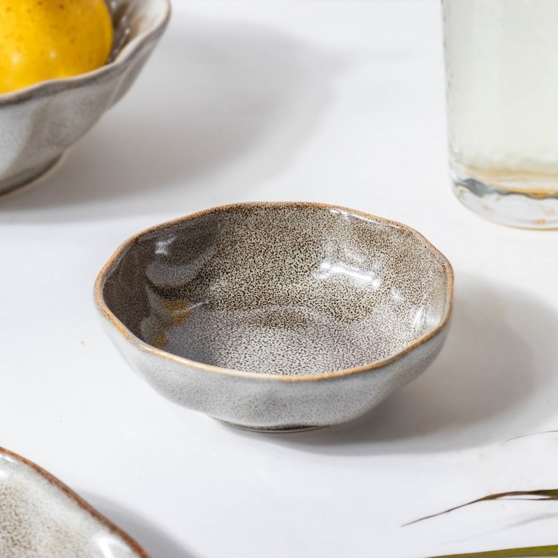 Eclectic Stoneware Dip Bowl Grey 50 ml