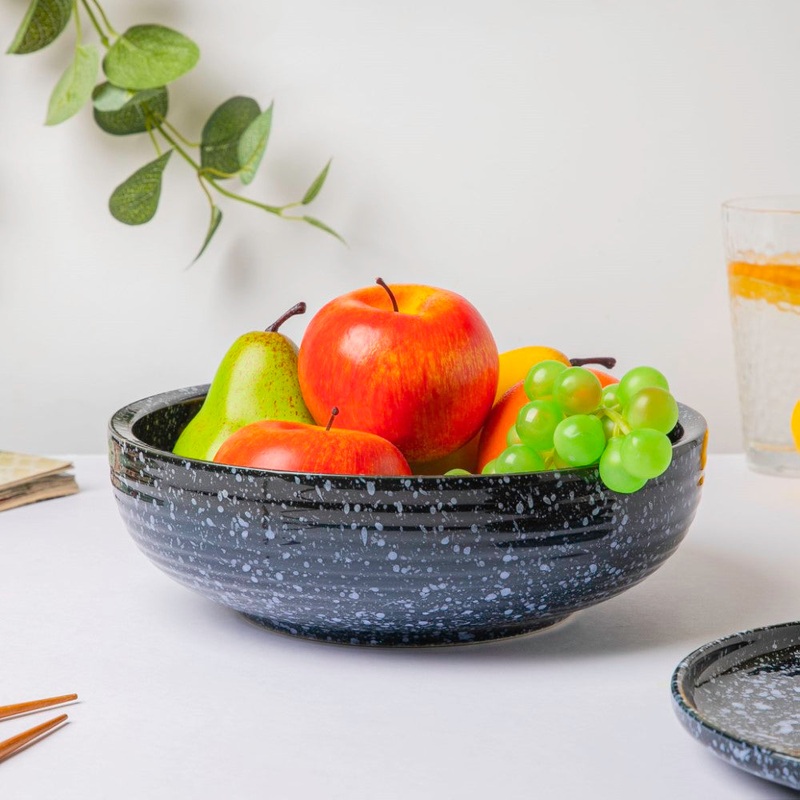 Kimberlite Finish Stone Ceramic Bowl 9 inch 1700 ml