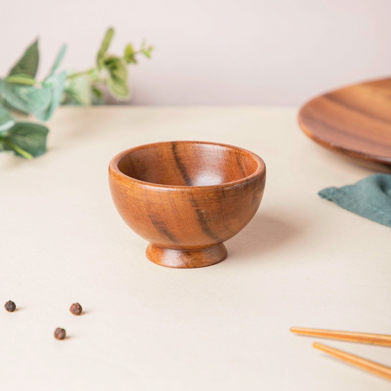 Acacia Round Dip Bowl