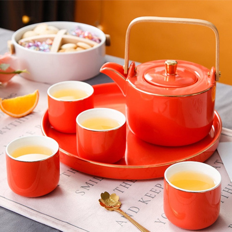Luxury Tea Set Orange
