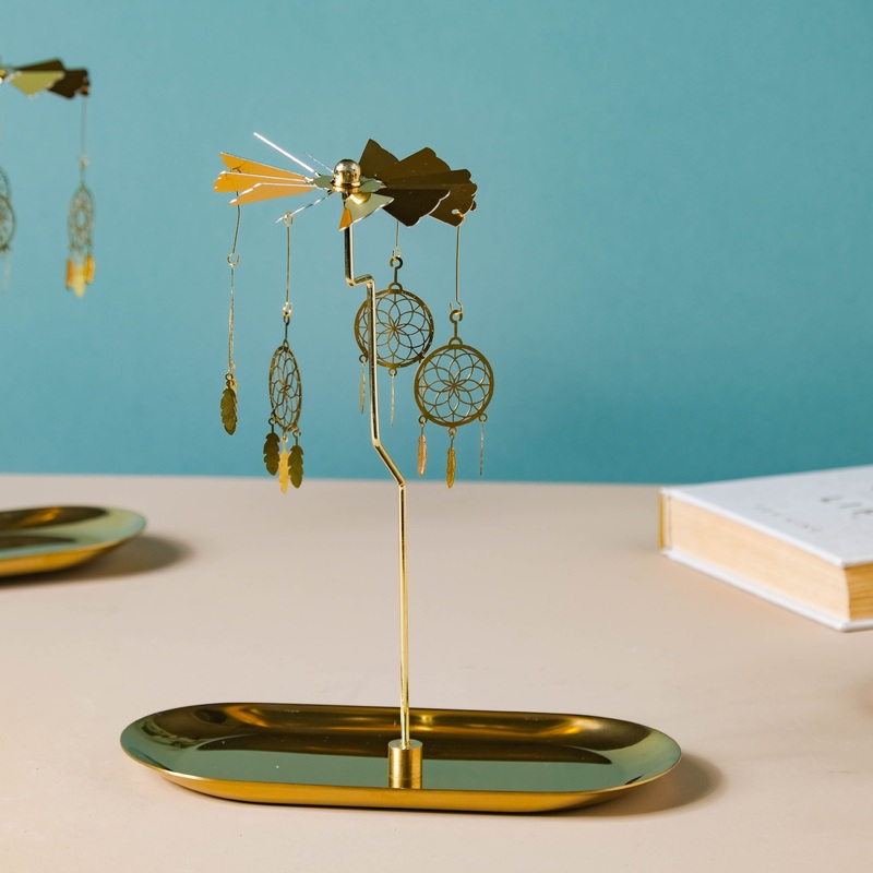Metal Carousel Decor Floral Dreamcatchers