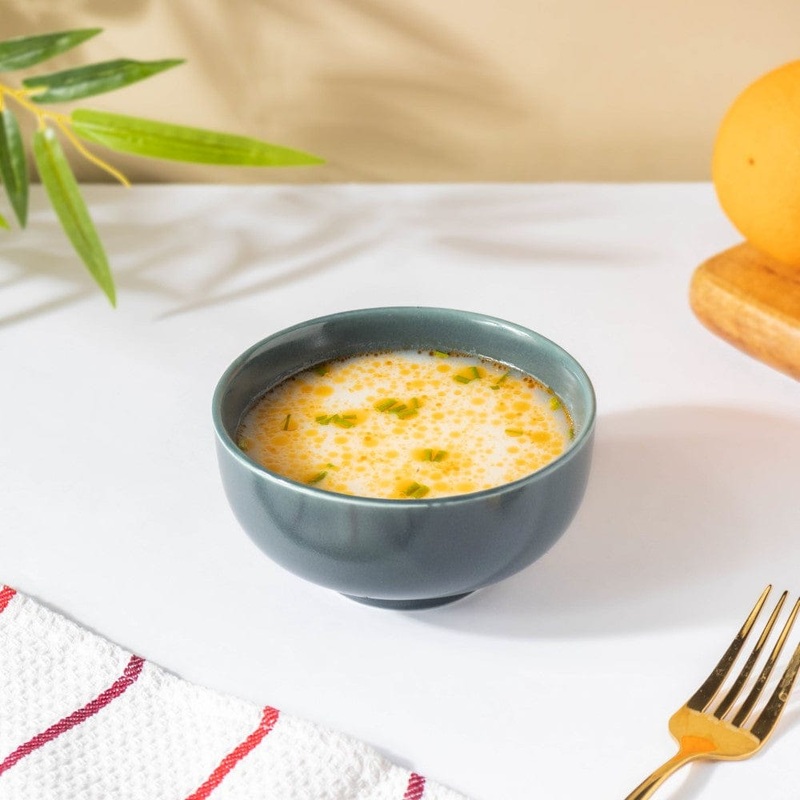 Miso Smooth Ceramic Snack Bowl Grey 200 ml