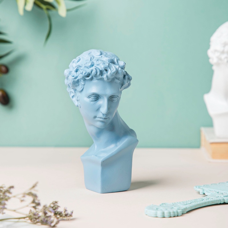 Ancient Greek Sculpture Blue