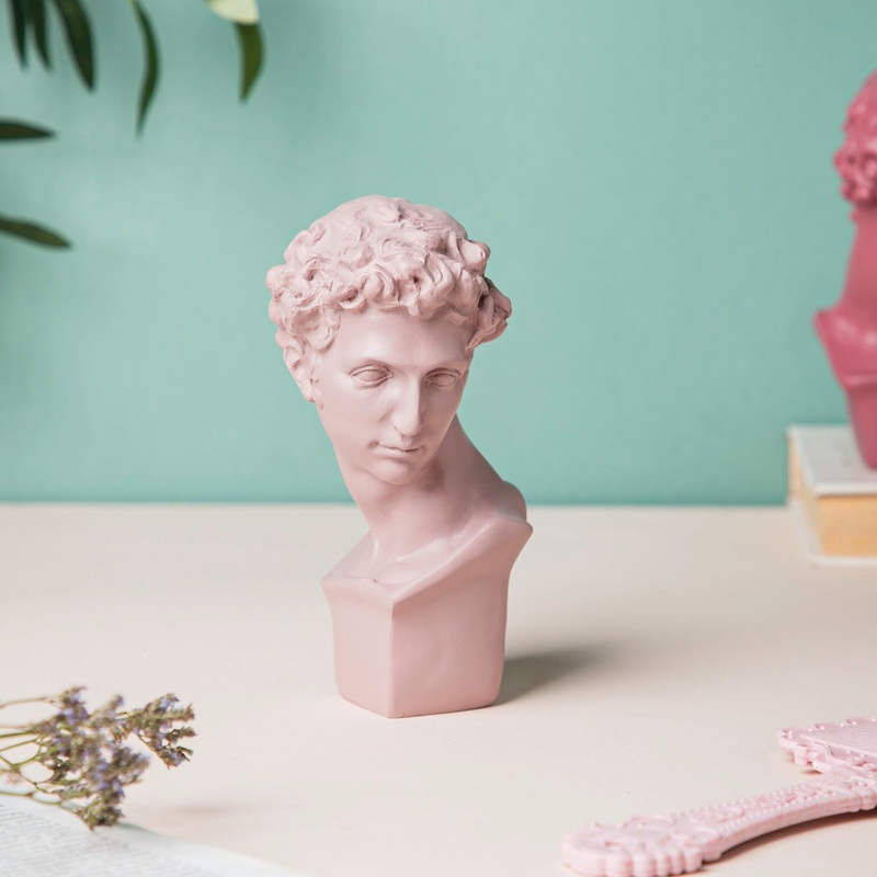 Ancient Greek Sculpture Light Pink