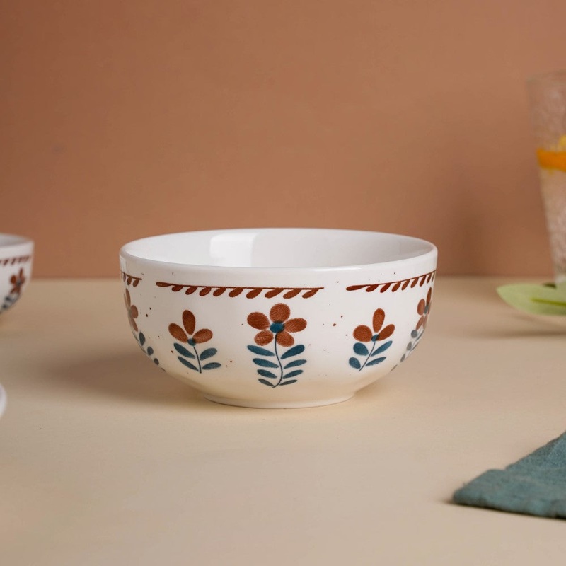 Carmella Floral Ceramic Dessert Bowl 250 ml