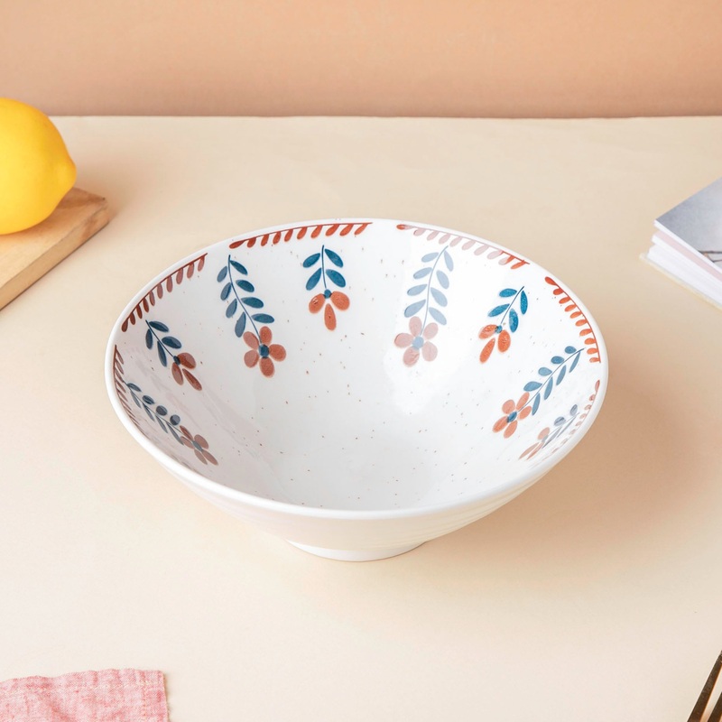 Carmella Floral Ceramic Ramen Bowl 900 ml