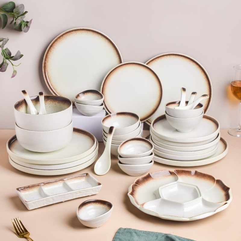 Cavern Clay 34 Piece Dinner Set For 6