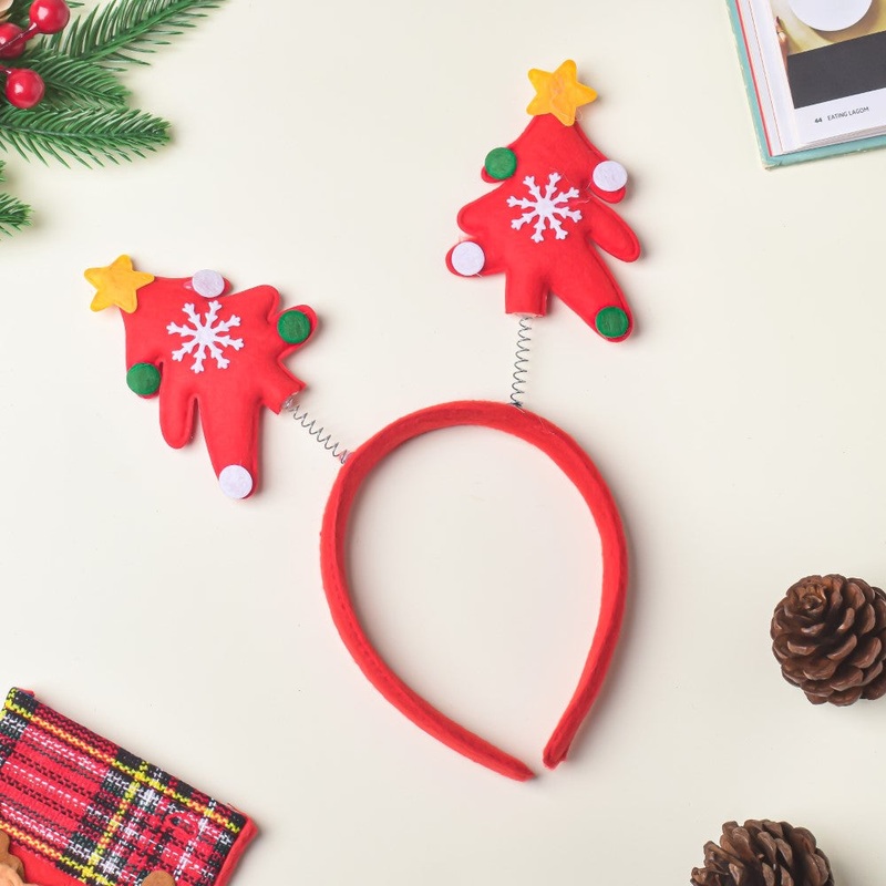 Christmas Tree Hairband Red