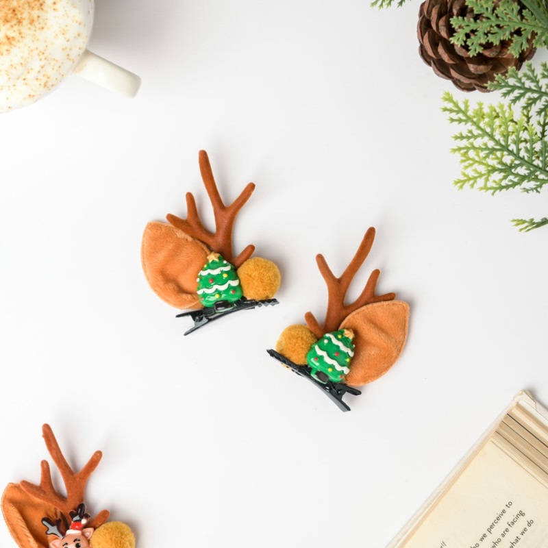 Christmas Tree Hairclip Set Of 2