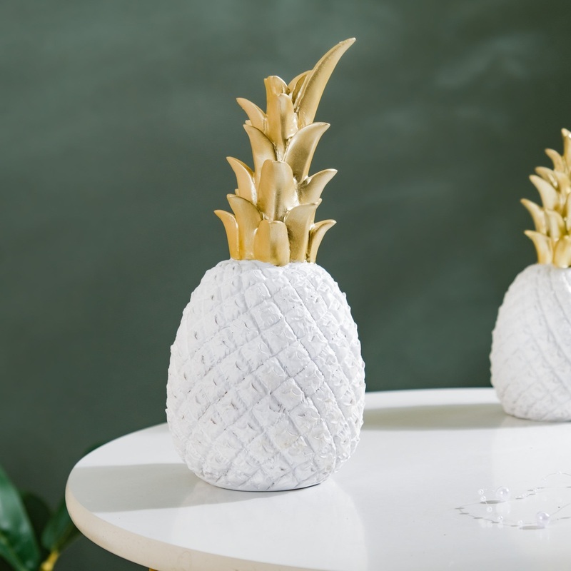 Pineapple Decor White Large