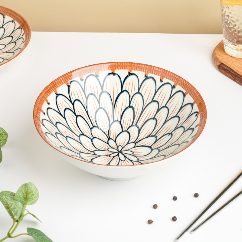 Abloom Ceramic Ramen Bowl 8 Inch 750 ml