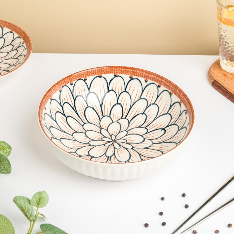 Abloom Ceramic Serving Bowl 9 Inch 1 L