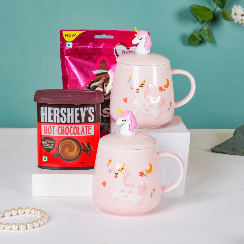 Choco-lot Unicorn Cup Gift Hamper Set Of 4