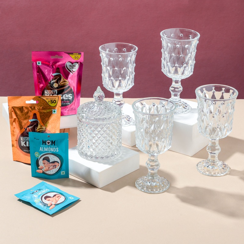 Dazzling Drinkware Gift Hamper Set Of 6