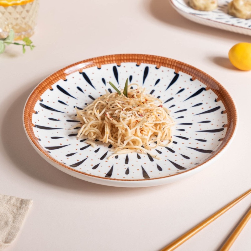 Dewdrop Ceramic Dinner Plate 10 Inch