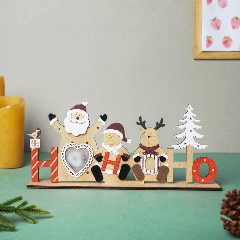 HOHOHO Christmas LED Light Family Showpiece 12 Inch