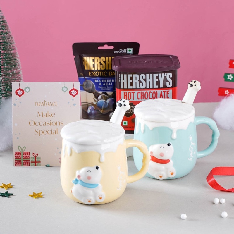 Hug In A Mug Christmas Hamper Set Of 4